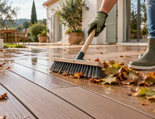 Entretien terrasse composite : nettoyage
